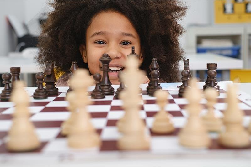 Compass and Chess Piece on Chess Board Game for Ideas, Challenge